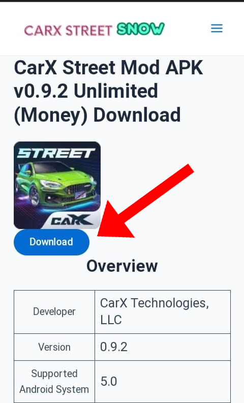 Click on the download button